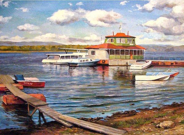 Художник Спирос Дмитрий море