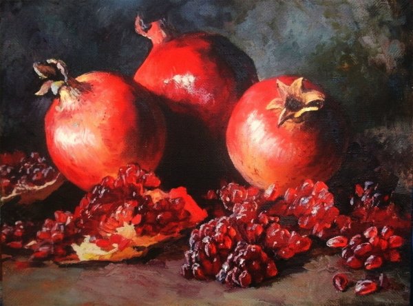 Робер Юбер натюрморт гранат