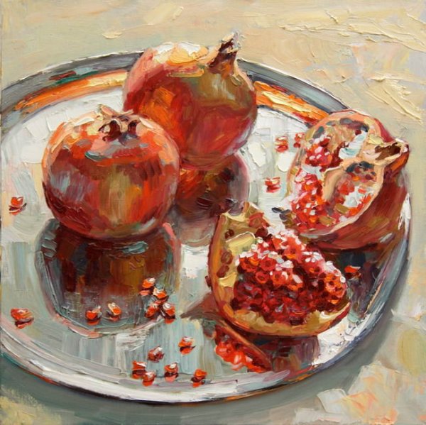 Гранаты натюрморт Мария Павлова
