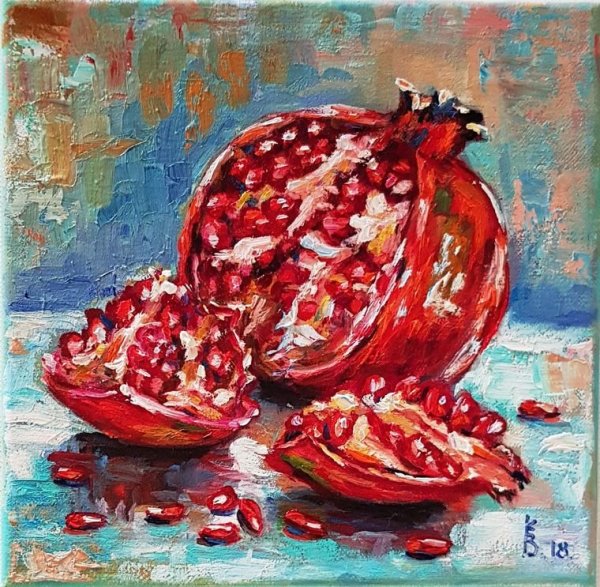 Техника Импасто фрукты