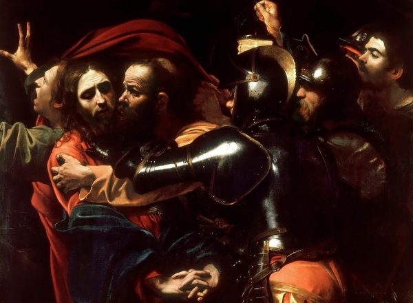 Караваджо взятие Христа под стражу