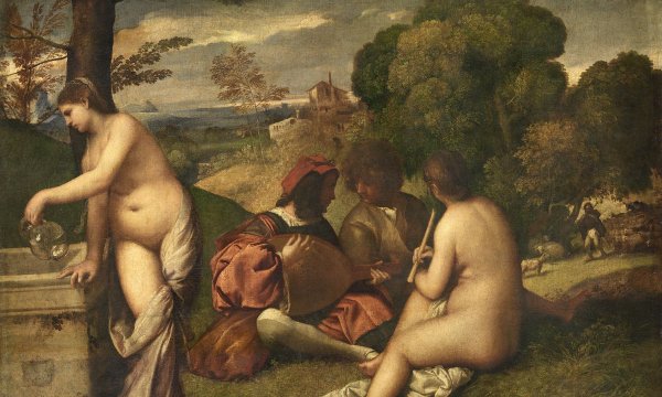 Сельский концерт Джорджоне или Тициан