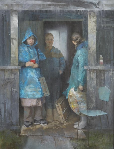 Илья Пьянков художник город снег