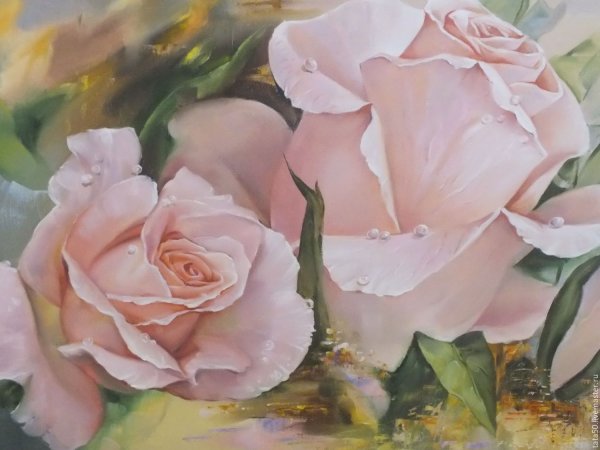 Живопись розы Оксаны Кравченко