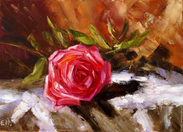 Вугар Мамедов розы мастихином