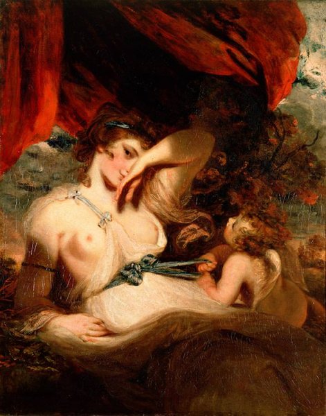 Амур развязывает пояс Венеры 1788