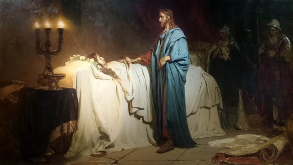 Картина Репина Воскрешение дочери Иаира