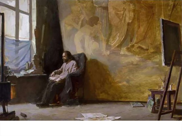 Репин в Академии художеств