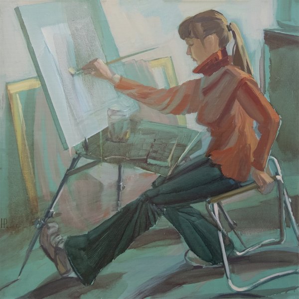 Однофигурная композиция в живописи учитель