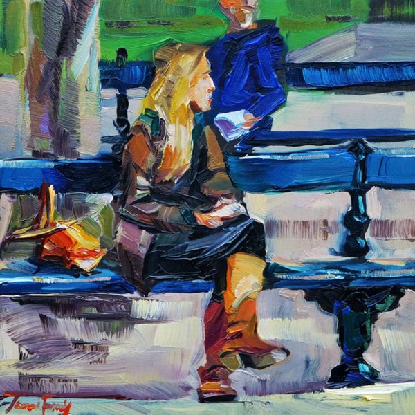 Композиция живопись с людьми