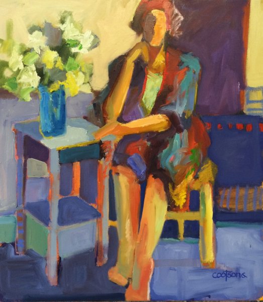 Этюд человека гуашью