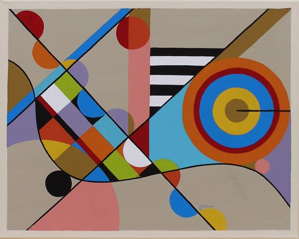 Polygonal Landscape Paintings by Laura Bifano