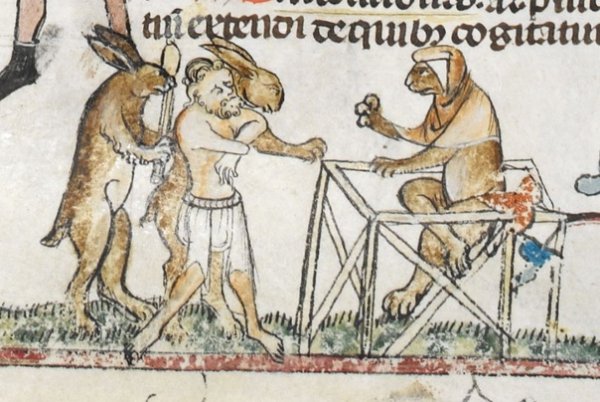 Зайцы на средневековых гравюрах