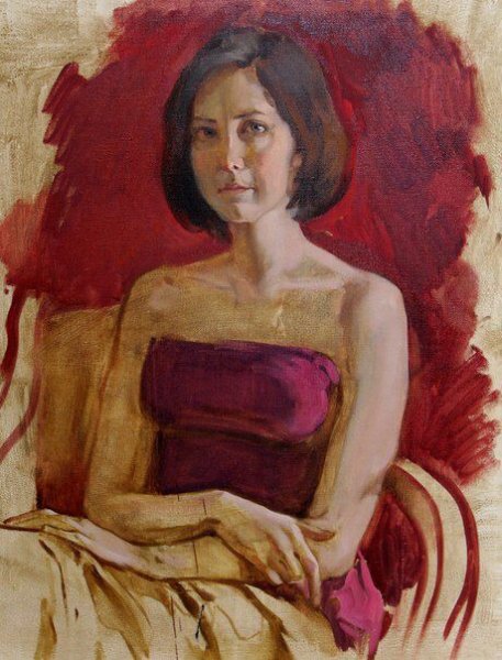 Академическая живопись портрет гризайль