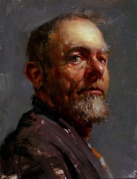 Портрет гуашью Академический