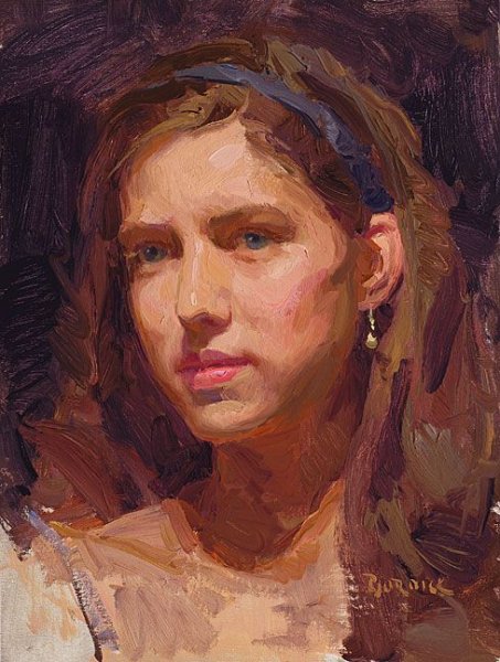 Академический портрет маслом Этюд