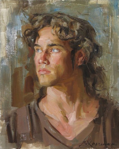 Полуфигура маслом Академическая живопись