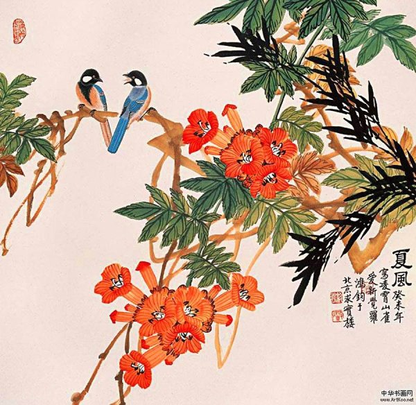 «Китайская живопись жанра цветов и птиц «Хуа Няо»