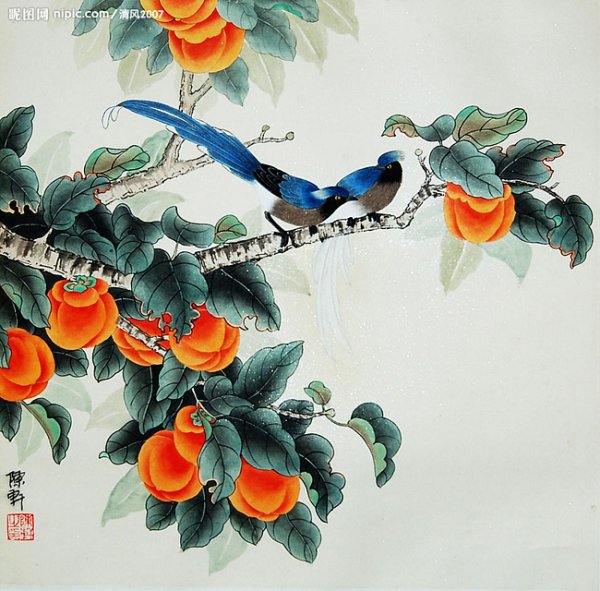 Картина Райские птицы Чжин Хонгджун