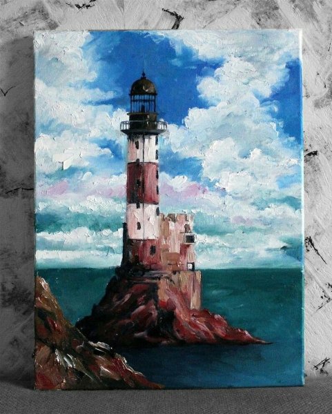 Маяк акрилом