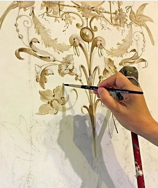 Черно белое панно