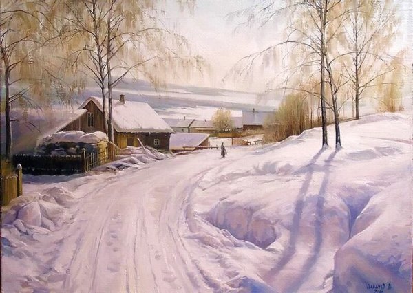 Художник палачев Вячеслав Николаевич зима