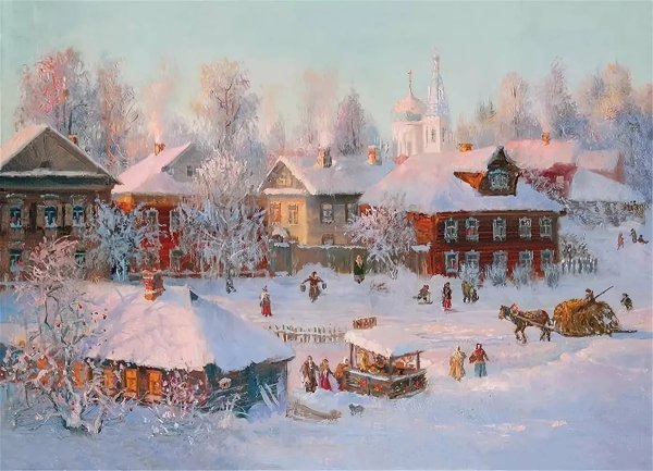 Художник Владимир Жданов зимние пейзажи