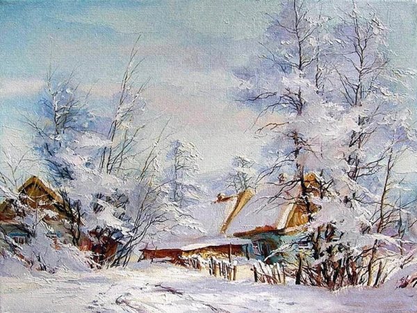 Анатолий Бруно зимние пейзажи