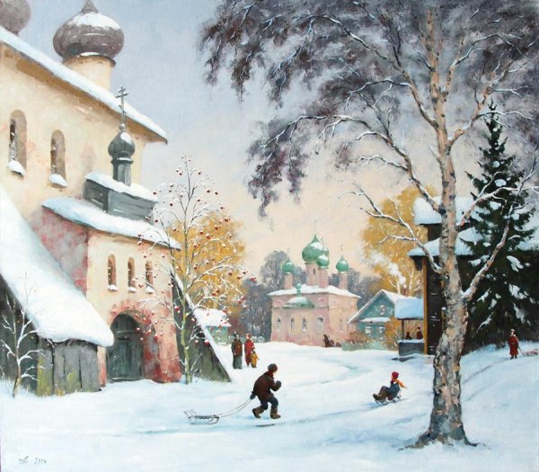 Александровский Александр художник-Каргополь картина