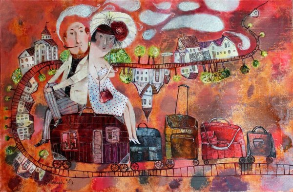 Картины наив самолет Силивончик