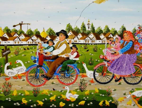 Наив искусство картины