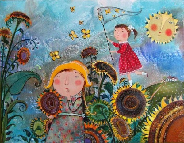 Картины наив самолет Силивончик