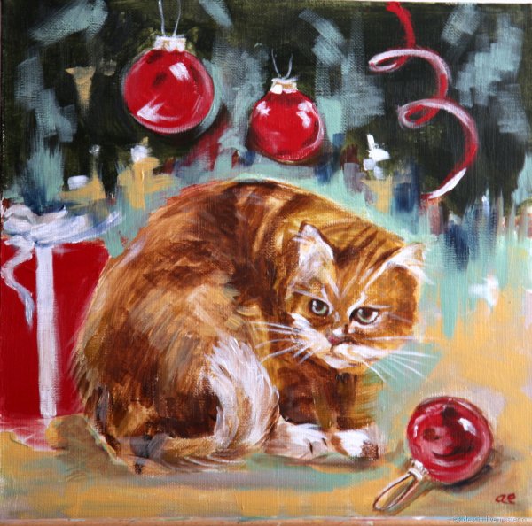 Новый год живопись