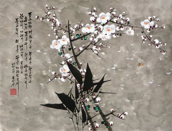 Корейская живопись Чосон птицы