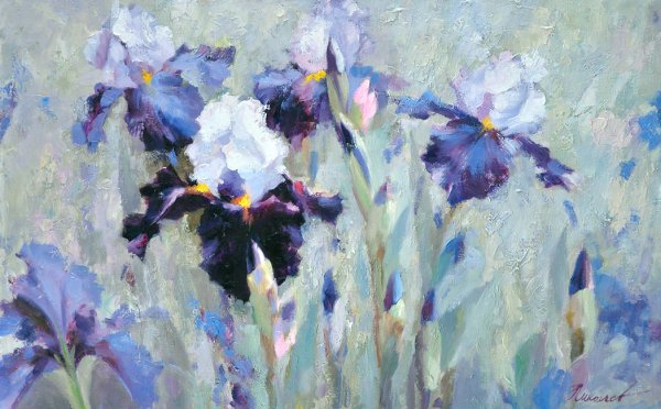 Художник Николаев Юрий ирисы