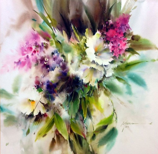 Художник Mohammad Yazdchi акварель