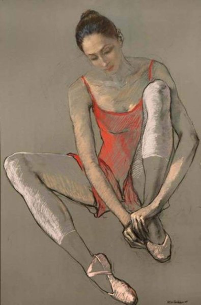 Акварель фигура мужчины