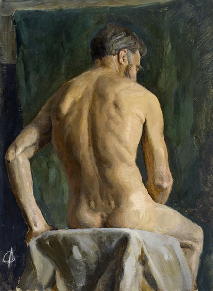 Натурщики Репина 1955