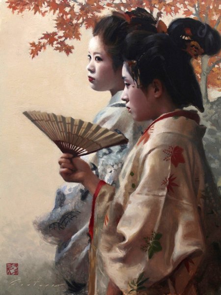 Картины художника Кутюр Японии