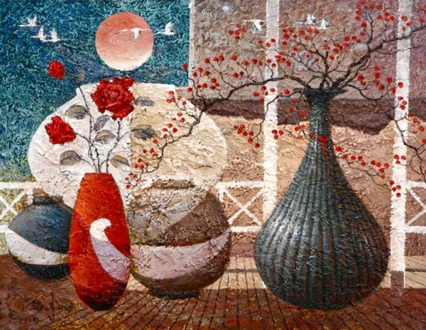 Художник Joo Seok ju натюрморты