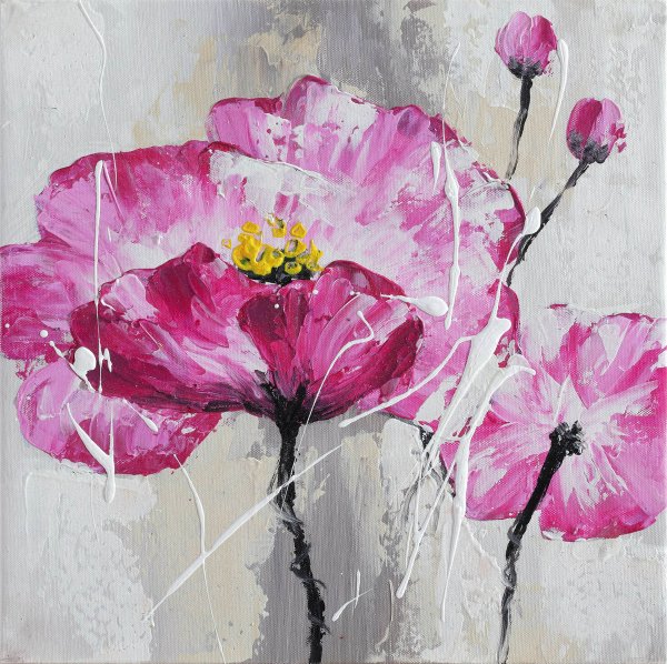 Акриловая живопись цветы