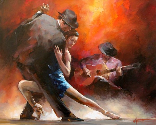 Художник Willem Haenraets танго