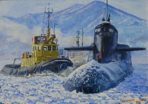 Сапунков Александр картина подводная лодка