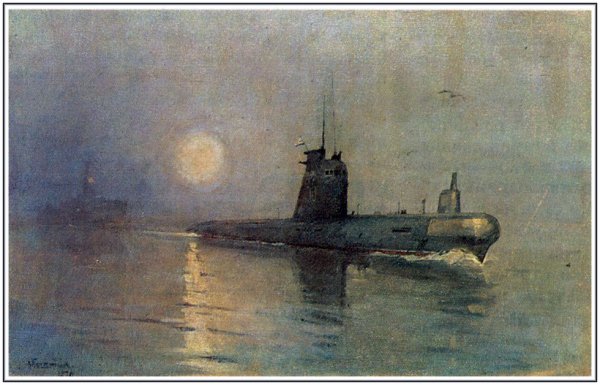 Сапунков Александр картина подводная лодка