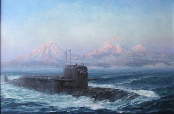 Подводные лодки художник в.Науменков