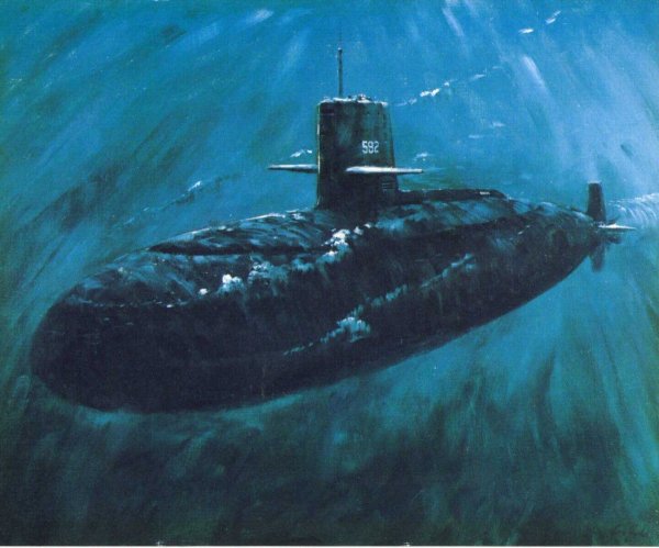 Подводная лодка картина