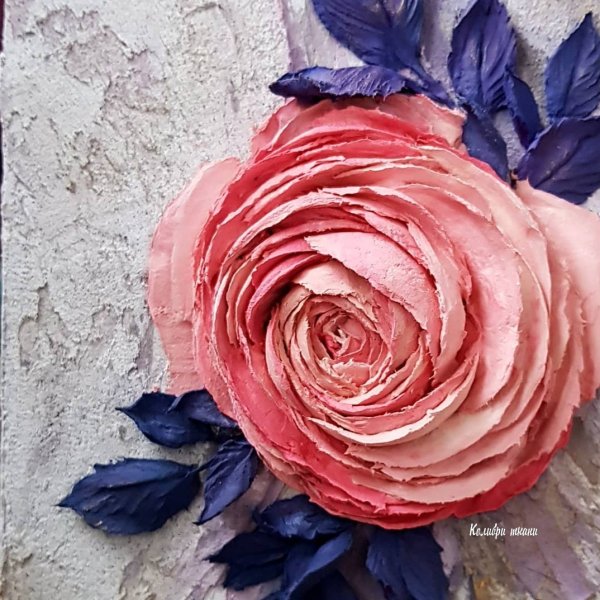 Структурная живопись цветы