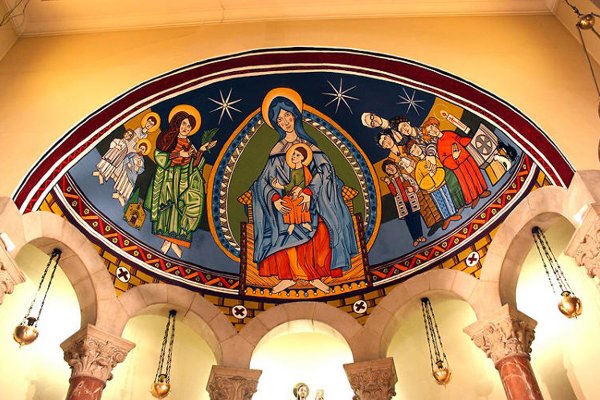 Фрески апсиды романский стиль