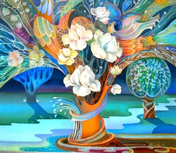 Батик Древо жизни