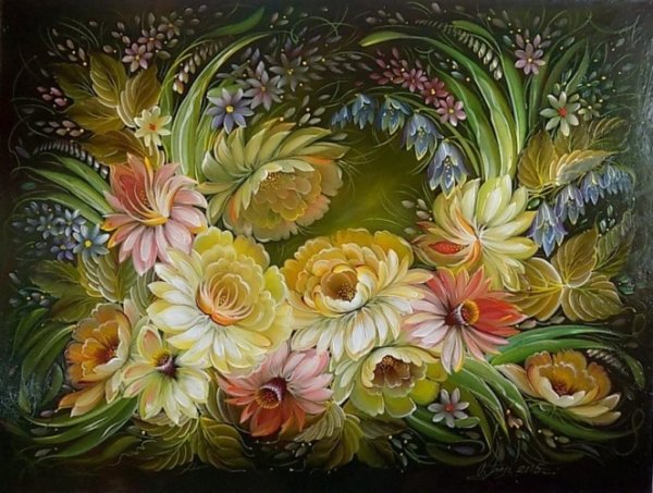 Урало-Сибирская роспись Балакина